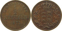WÜRTTEMBERG 1/2 KREUZER Karl (1864-1891) -
