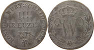WÜRTTEMBERG 3 KREUZER Wilhelm I. (1816-1864) -