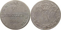 WÜRTTEMBERG 6 KREUZER Wilhelm I. (1816-1864) SELTEN -