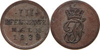 MECKLENBURG SCHWERIN 3 PFENNIG Paul Friedrich (1837-1842) -