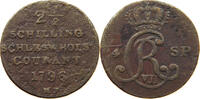 SCHLESWIG HOLSTEIN 2 1/2 SCHILLING Christian VII.1766-1808 -