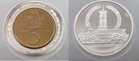 DDR MEDAILLE DDR 5 MARK 1969 -