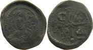 BYZANTINE EMPIRE AE ROMANUS IV. 1067-1071 RATTO 2030 OVERSTRUCK -
