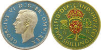 GREAT BRITAIN TWO SHILLINGS George VI. (1936-1952) ENAMELED -