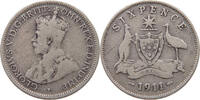 AUSTRALIA SIXPENCE George V. (1910-1936) -