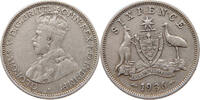 AUSTRALIA SIXPENCE George V. (1910-1936) -