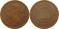 STRAITS SETTLEMENTS CENT 1883 Victoria 1837-1901 S 133.88 元  ＋  58.49 元 运费