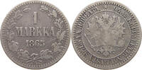 Finnland 1 Markka Alexander II. 1855-1881. -