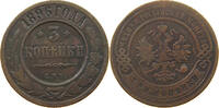RUSSIA 3 KOPEKS Nikolaus II. (1894-1917) -