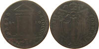 PAPAL STATES 1/2 MEZZO BAIOCCO BENEDICT XIV. 1740-1758 -