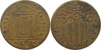 PAPAL STATES 1/2 MEZZO BAIOCCO BENEDICT XIV. 1740-1758 -