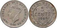CANADA 5 CENTS Georg VI. (1936-1952) NEWFOUNDLAND -