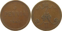 FINLAND 5 PENNIÄ Alexander II. 1855-1881 -