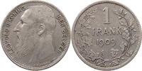 BELGIUM FRANC Leopold II. 1865-1909 -