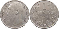 BELGIUM FRANC Leopold II. 1865-1909 -