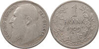 BELGIUM FRANC Leopold II. 1865-1909 -