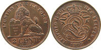 BELGIUM 2 CENTIMES Leopold II. 1865-1909 -
