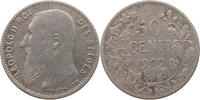 BELGIUM 50 CENTIMES Leopold II. 1865-1909 -
