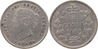 CANADA 5 CENTS Victoria 1837-1901 -