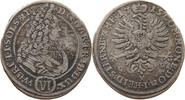 SCHLESIEN WÜRTTEMBERG ÖLS 6 KREUZER Karl Friedrich 1664-1705 -