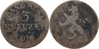 HESSEN DARMSTADT 3 KREUZER 1804 Ludwig X. 1790-1806 S 75.37 元  ＋  58.54 元 运费