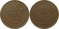 SWEDEN 2 ÖRE Oscar II. (1872-1907) -