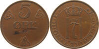 NORWAY 5 ÖRE HAAKON VII. 1905-1957 -