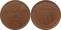 NORWAY 5 ÖRE HAAKON VII. 1905-1957 -