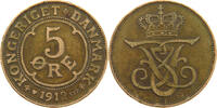 DENMARK 5 ÖRE Frederik VIII. 1906-1912 -