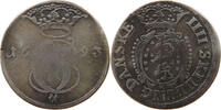 DENMARK 4 SLILLING Christian V. (1670-1699) -