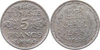 TUNISIA 5 FRANCS -