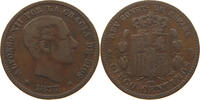 SPAIN 5 CENTIMOS 1877 Alfonso XII. (1874–1885) SS 117.14 元  ＋  58.49 元 运费