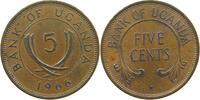 UGANDA 5 CENTS 1966 SS 50.20 元  ＋  58.49 元 运费