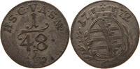 SACHSEN GOTHA ALTENBURG 1/48 TALER Friedrich III. 1732-1772 -