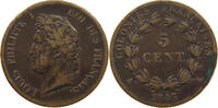 FRENCH COLONIES 5 CENTIMES LOUIS PHILIPPE I. (1830-1848) -