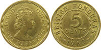HONDURAS 5 CENTS 1962 Elizabeth II. (1952-2022) VZ- 125.51 元  ＋  58.49 元 运费