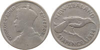 NEW ZEALAND 6 PENCE George V. (1910-1936) -