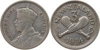 NEW ZEALAND 3 PENCE George V. (1910-1936) -