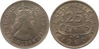 SEYCHELLES 25 CENTS Elizabeth II. (1952-2022) -
