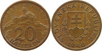 SLOVAKIA 20 HALIEROV -