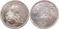 DENMARK MEDAL Christian VI. (1730-1746) G.W. WAHL -