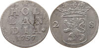 NETHERLANDS HOLLAND 2 STUIVERS 1757 SS 175.71 元  ＋  58.49 元 运费