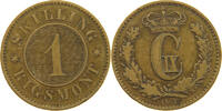 DENMARK SKILLING Christian IX. (1863-1906) -