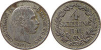 DENMARK 4 SKILLING Christian IX. (1863-1906) -