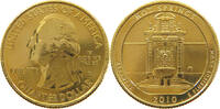 UNITED STATES OF AMERICA QUARTER GOLD PLATED -