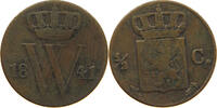NETHERLANDS 1/2 CENT 1841 WILLEM II. 1840-1849 S 418.36 元  ＋  58.49 元 运费