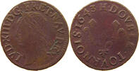 FRANCE DOUBLE TOURNOIS Louis XIV. (1643–1715) LA ROCHELLE -