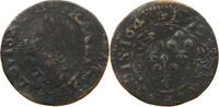 FRANCE CHARLEVILLE DOUBLE TOURNOIS Louis XIV. (1643–1715) OVERSTRUCK -