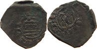 ITALY STATES SICILY DENARO ALFONSO ARAGON 1416-1458 DOUBLE STRUCK -