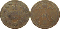 FINLAND 10 PENNIÄ Alexander II (1855-1881) -